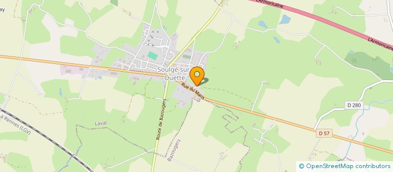 localisation de l'entreprise MONSIEUR PASCAL GESLIN  SOULGE-SUR-OUETTE