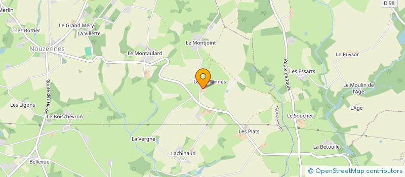 localisation de l'entreprise MONSIEUR PASCAL GIBARD  NOUZERINES