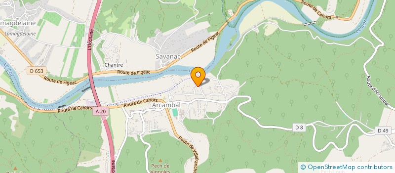 localisation de l'entreprise MONSIEUR PASCAL GIBERT  ARCAMBAL