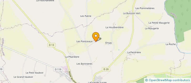 localisation de l'entreprise MONSIEUR PASCAL GIBON  VILLAINES-LA-JUHEL