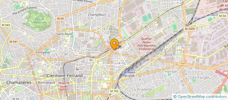 localisation de l'entreprise MONSIEUR PASCAL GILBERT  CLERMONT-FERRAND