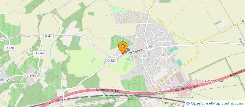 localisation de l'entreprise MONSIEUR PASCAL GILLET  GUEUX