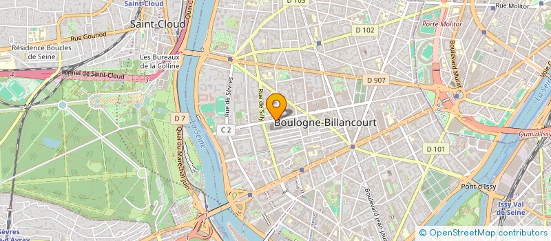 localisation de l'entreprise MONSIEUR PASCAL GILLON à BOULOGNE BILLANCOURT