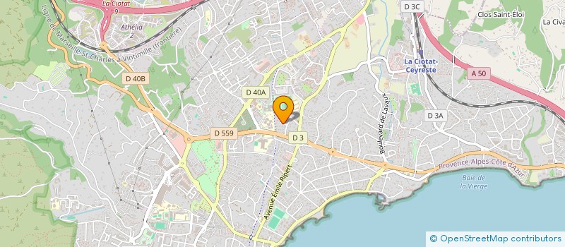 localisation de l'entreprise MONSIEUR PASCAL GIRARD à LA CIOTAT