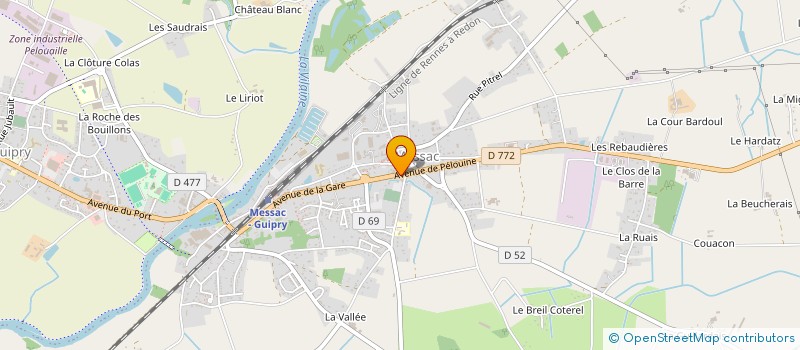 localisation de l'entreprise MONSIEUR PASCAL GIRARD  GUIPRY-MESSAC