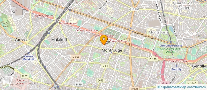 localisation de l'entreprise MONSIEUR PASCAL GIRARDIN  MONTROUGE