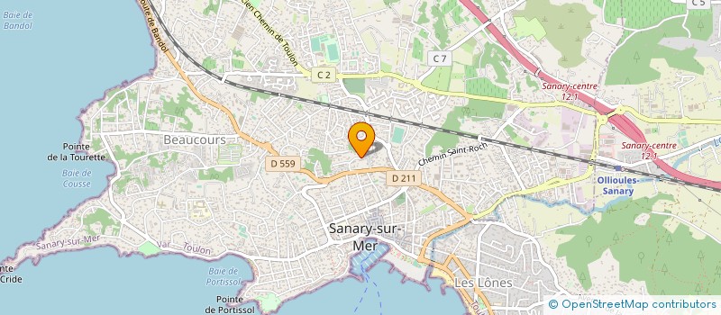 localisation de l'entreprise MONSIEUR PASCAL GIRAUD  SANARY-SUR-MER