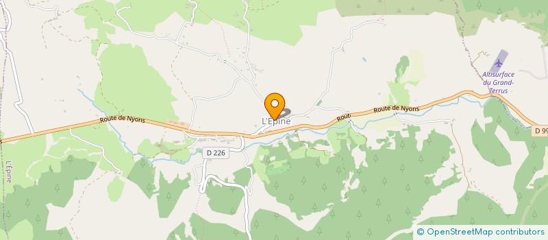 localisation de l'entreprise MONSIEUR PASCAL GIRAUD  LA BATIE-MONTSALEON