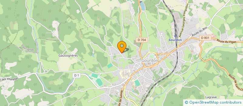 localisation de l'entreprise MONSIEUR PASCAL GIRODEAU  GOURDON