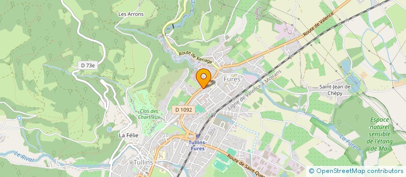 localisation de l'entreprise MONSIEUR PASCAL GIROUD à TULLINS