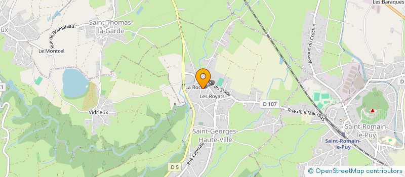 localisation de l'entreprise MONSIEUR PASCAL GODARD  SAINT-GEORGES-HAUTE-VILLE