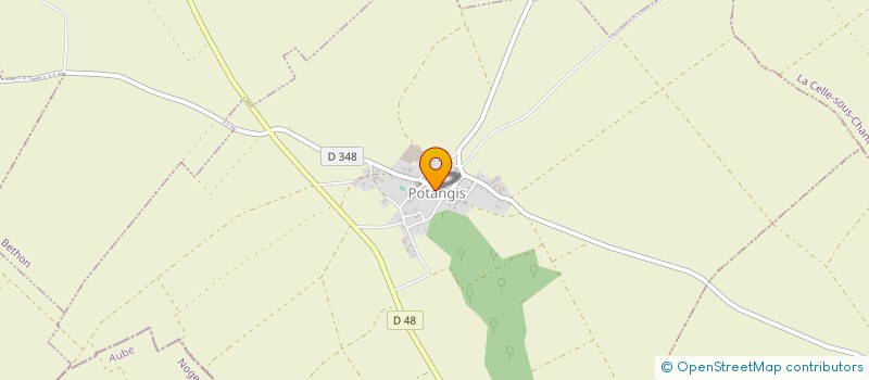 localisation de l'entreprise MONSIEUR PASCAL GODET  LA CELLE-SOUS-CHANTEMERLE