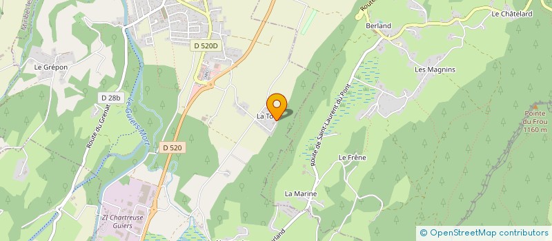 localisation de l'entreprise MONSIEUR PASCAL GODICHEAU  ENTRE-DEUX-GUIERS