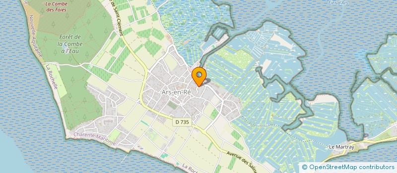 localisation de l'entreprise MONSIEUR PASCAL GODIN  ARS-EN-RE