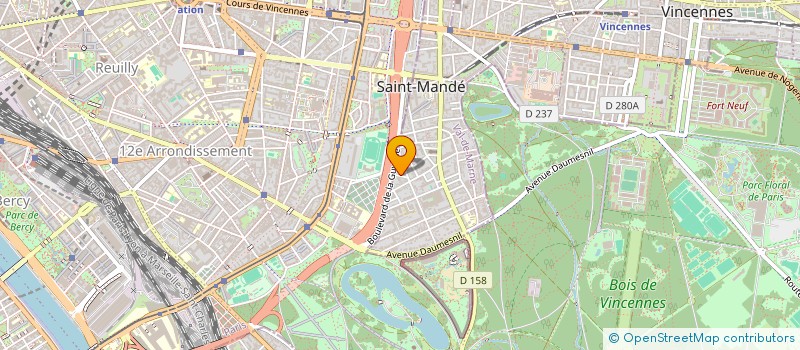 localisation de l'entreprise MONSIEUR PASCAL GODIN à SAINT-MANDE