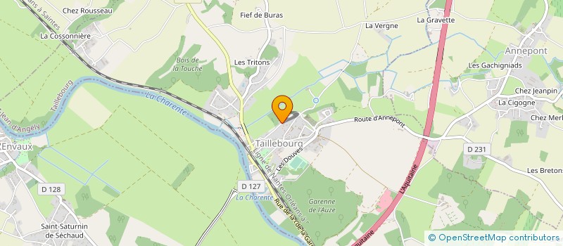 localisation de l'entreprise MONSIEUR PASCAL GODINEAU  SAINT-SAVINIEN