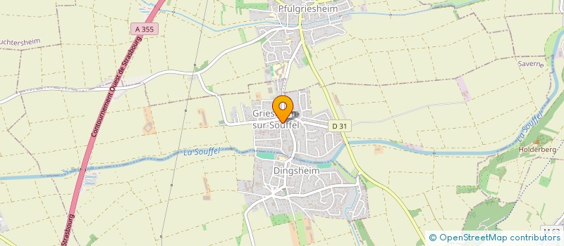 localisation de l'entreprise MONSIEUR PASCAL GODON  GRIESHEIM-SUR-SOUFFEL