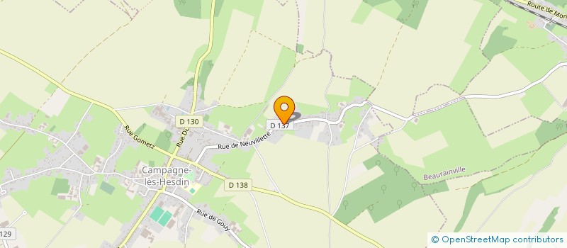 localisation de l'entreprise MONSIEUR PASCAL GOELZER  CAMPAGNE-LES-HESDIN