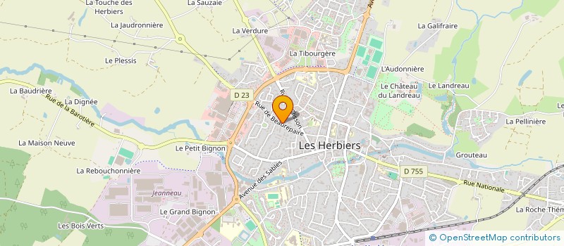 localisation de l'entreprise MONSIEUR PASCAL GOINEAU à LES HERBIERS