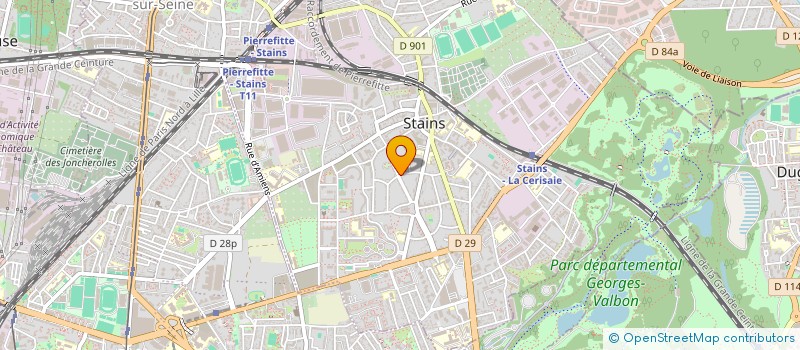 localisation de l'entreprise MONSIEUR PASCAL GOTTE  STAINS