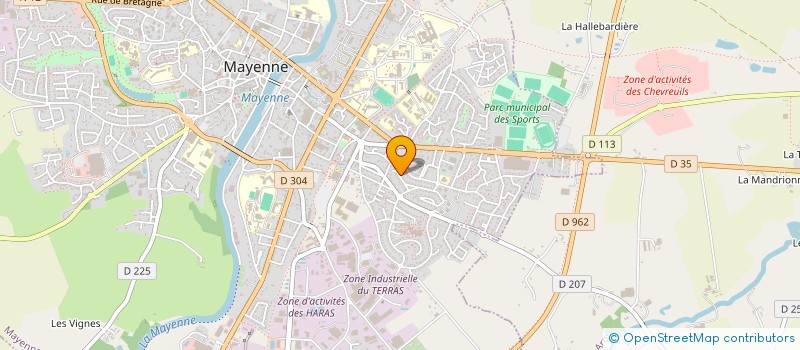 localisation de l'entreprise MONSIEUR PASCAL GOUALIER  MAYENNE