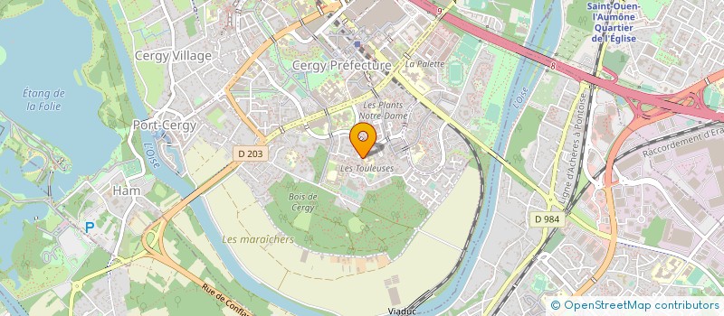 localisation de l'entreprise MONSIEUR PASCAL GOUAULT  CERGY