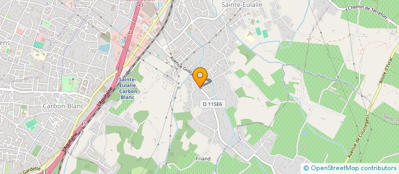 localisation de l'entreprise MONSIEUR PASCAL GOUFFRAND  SAINTE-EULALIE