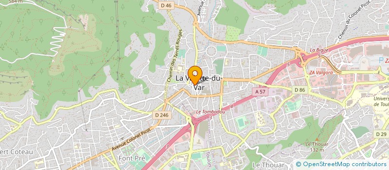 localisation de l'entreprise MONSIEUR PASCAL GOULET à LA VALETTE-DU-VAR