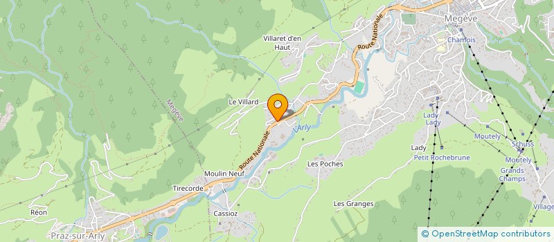 localisation de l'entreprise MONSIEUR PASCAL GOUPILLE  PRAZ-SUR-ARLY