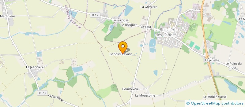 localisation de l'entreprise MONSIEUR PASCAL GOUPILLEAU  LA BOISSIERE-DES-LANDES