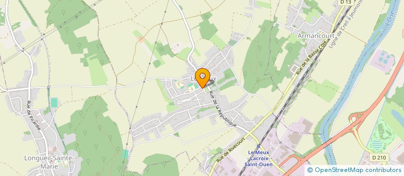 localisation de l'entreprise MONSIEUR PASCAL GOURBILIERE  LE MEUX