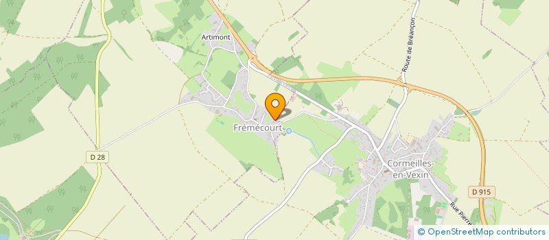 localisation de l'entreprise MONSIEUR PASCAL GOUREAU  FREMECOURT