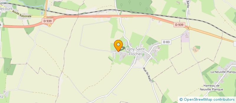 localisation de l'entreprise MONSIEUR PASCAL GOURNAY  LIGNY-SAINT-FLOCHEL