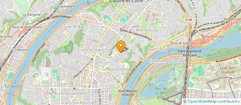 localisation de l'entreprise MONSIEUR PASCAL GOUX  CALUIRE-ET-CUIRE