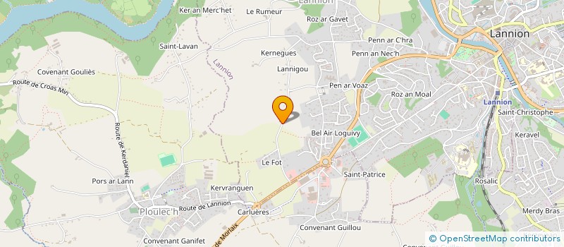 localisation de l'entreprise MONSIEUR PASCAL GOUZIEN à LANNION