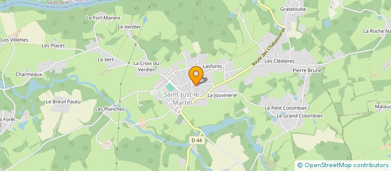 localisation de l'entreprise MONSIEUR PASCAL GRAFEUIL à SAINT-JUST-LE-MARTEL