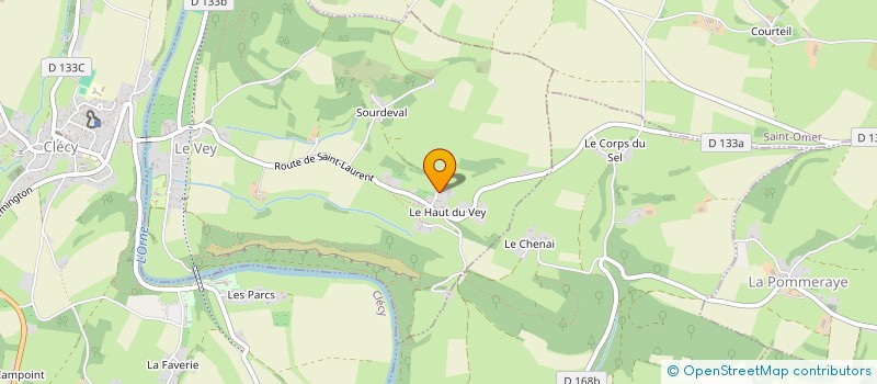 localisation de l'entreprise MONSIEUR PASCAL GRANDRIE  LE VEY