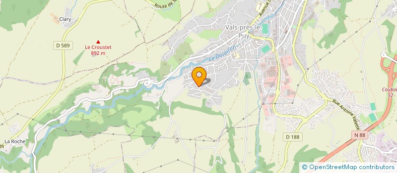 localisation de l'entreprise MONSIEUR PASCAL GRANGEON à VALS-PRES-LE-PUY