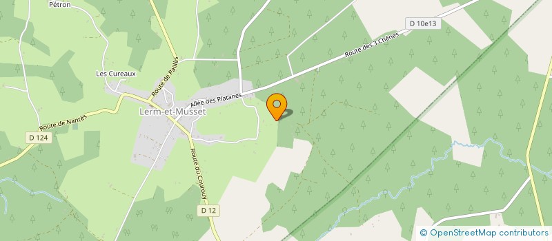 localisation de l'entreprise MONSIEUR PASCAL GRAVE  LERM-ET-MUSSET