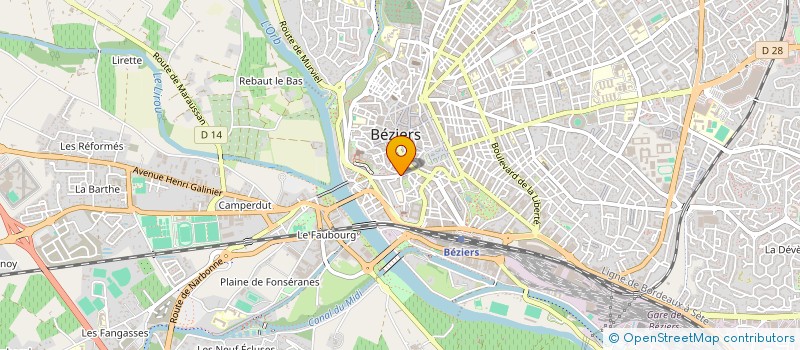 localisation de l'entreprise MONSIEUR PASCAL GRAVIERE à BEZIERS