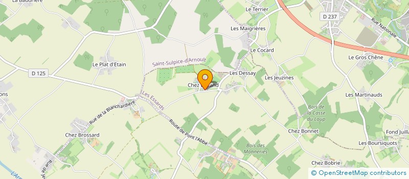 localisation de l'entreprise MONSIEUR PASCAL GRELLOT  LES ESSARDS