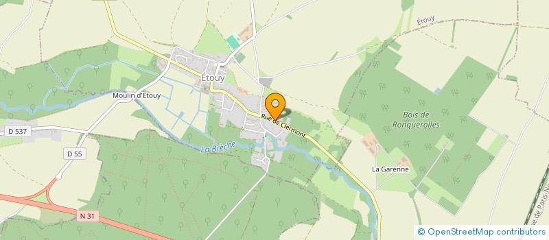 localisation de l'entreprise MONSIEUR PASCAL GRELOT  ETOUY