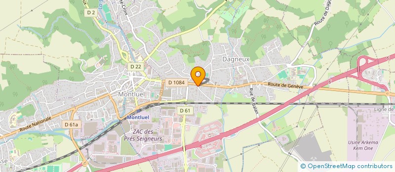 localisation de l'entreprise MONSIEUR PASCAL GRENAUD à DAGNEUX