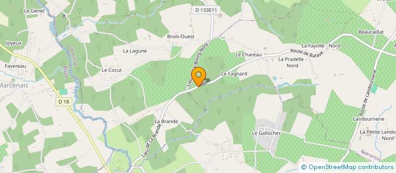 localisation de l'entreprise MONSIEUR PASCAL GRIFFON à COUTRAS