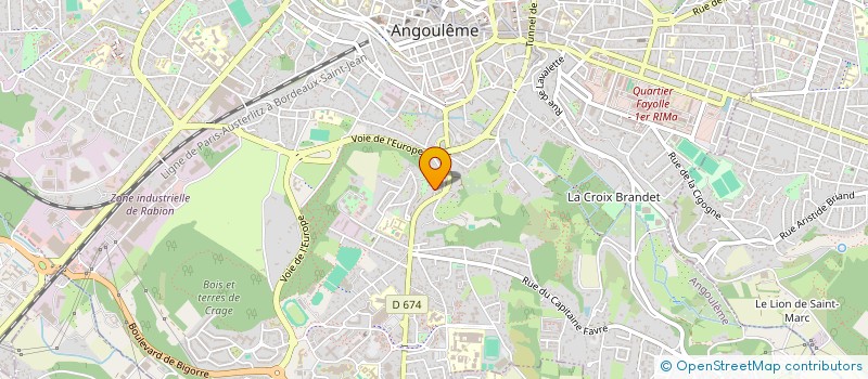 localisation de l'entreprise MONSIEUR PASCAL GRISET à ANGOULEME