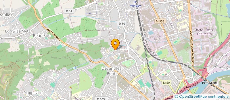 localisation de l'entreprise MONSIEUR PASCAL GROSCLAUDE  METZ