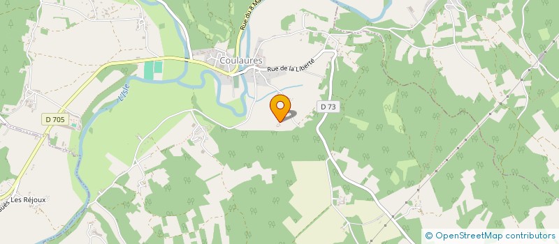 localisation de l'entreprise MONSIEUR PASCAL GROUX  COULAURES