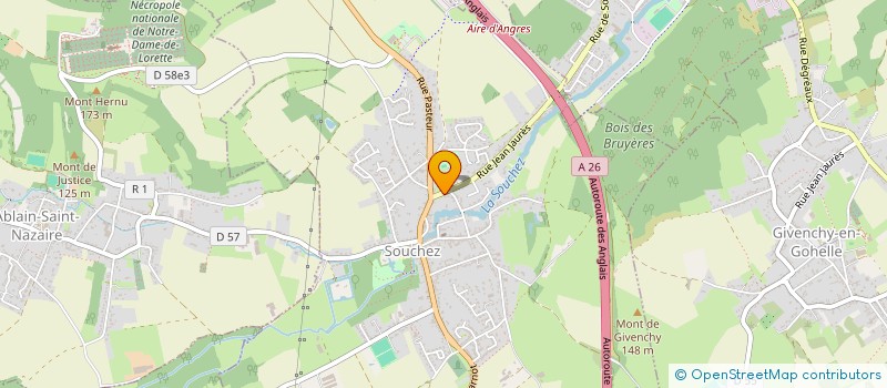 localisation de l'entreprise MONSIEUR PASCAL GRUNEBAUM  ABLAIN-SAINT-NAZAIRE