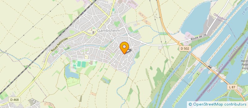 localisation de l'entreprise MONSIEUR PASCAL GUCKERT  GAMBSHEIM