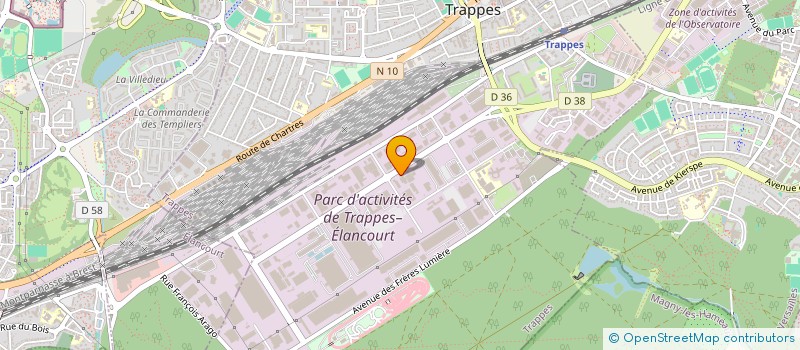 localisation de l'entreprise MONSIEUR PASCAL GUEGUEN  TRAPPES